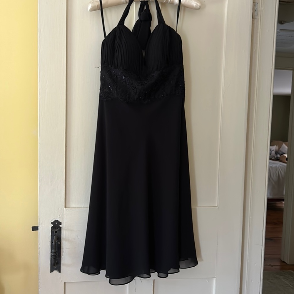 Black cocktail dress